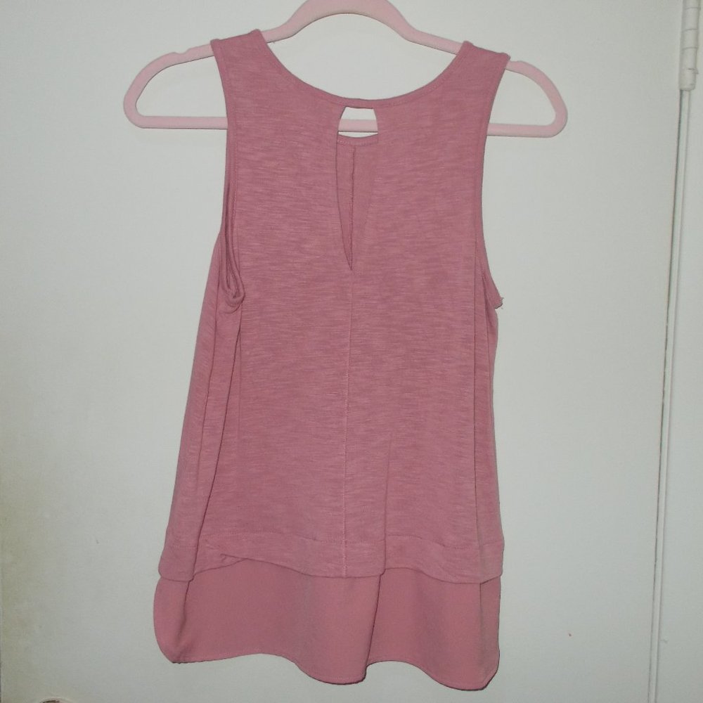 J. Crew Factory Drapey Tank Top Mauve Shade Size … - image 4